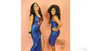 Dua komedian, Boiyen dan Melaney Ricardo, membuat duet vokal bernama Duo Marmut. Senin (2/6/14) (Liputan6.com/Panji Diksana)