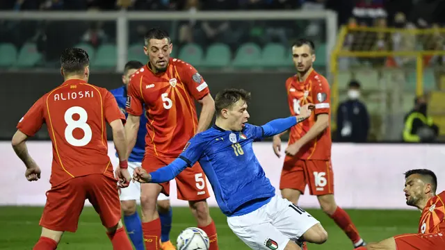 Italia Gagal Lolos ke Piala Dunia 2022, Didepak Makedonia