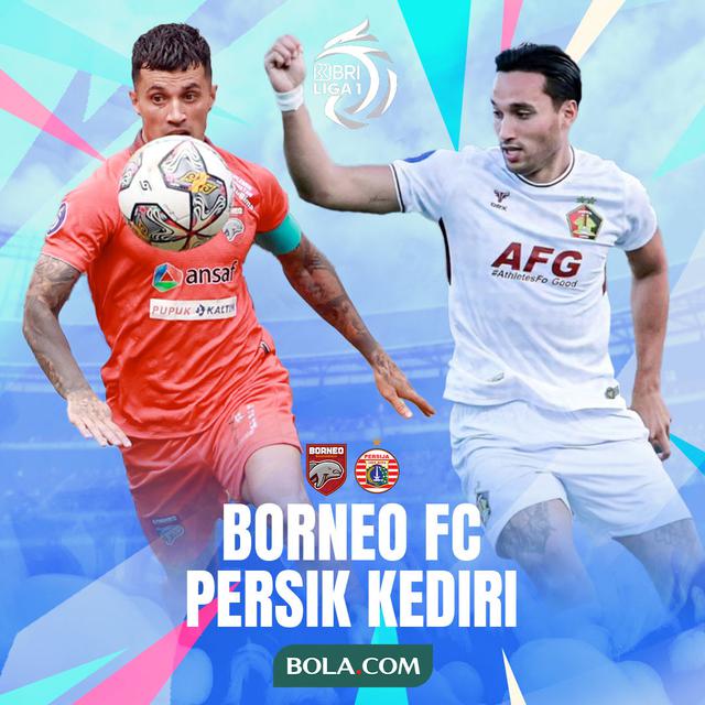 BRI Liga 1 - Borneo FC Vs Persik Kediri- Stefano Lilipaly Vs Ezra Walian