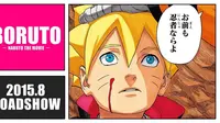 Situs resmi film Boruto -Naruto the Movie- membukanya postingan perdananya dengan bab akhir manga Naruto.