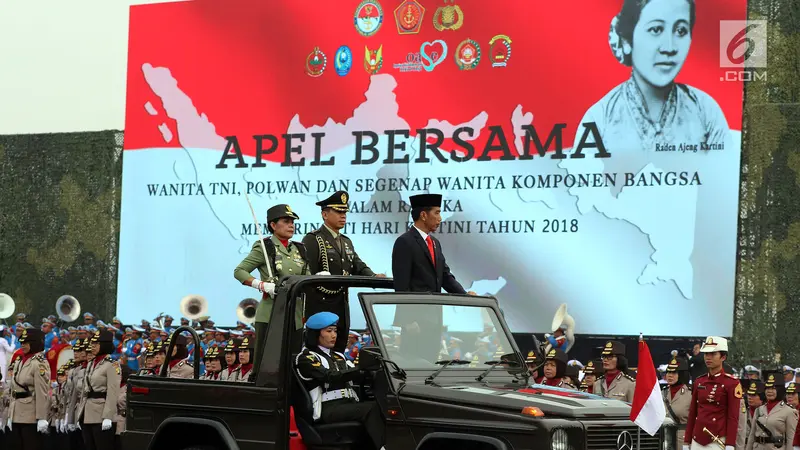 Presiden Jokowi Pimpin Apel Hari Kartini