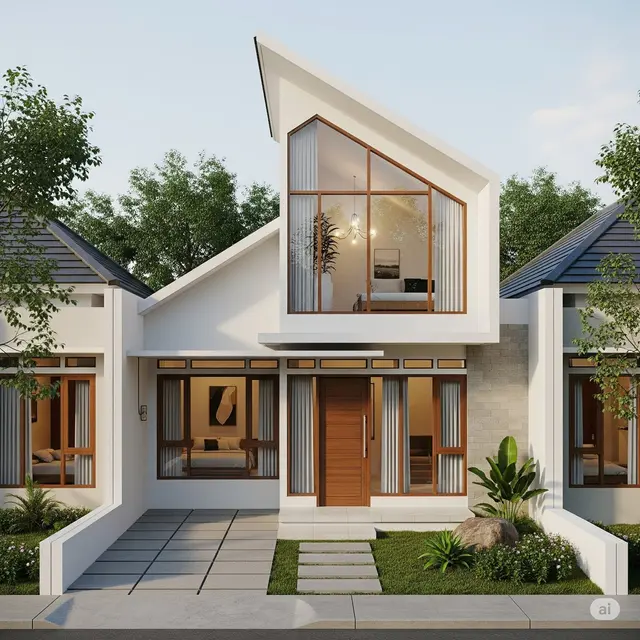 Rumah Minimalis Atap Miring