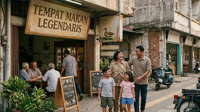 Rekomendasi rute walking tour mandiri di area Blok M (AI Generated)