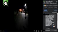 Gambar Tangkapan Layar Video yang Diklaim Terjadi Pembakaran Gereja di Belawan (sumber: Facebook).