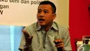Anang Hermansyah mempertanyakan Pemerintahan Jokowi-JK yang belum menggarap ekonomi kreatif secara khusus, Jakarta, Jumat (14/11/2014) (Liputan6/Johan Tallo)