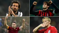Berikut ini tujuh maestro lapangan hijau yang memutuskan untuk gantung sepatu di tahun 2017. Mulai dari gelandang kreatif Italia, Andrea Pirlo, hingga legenda hidup Brasil, Kaka. (Kolase foto-foto dari AFP)
