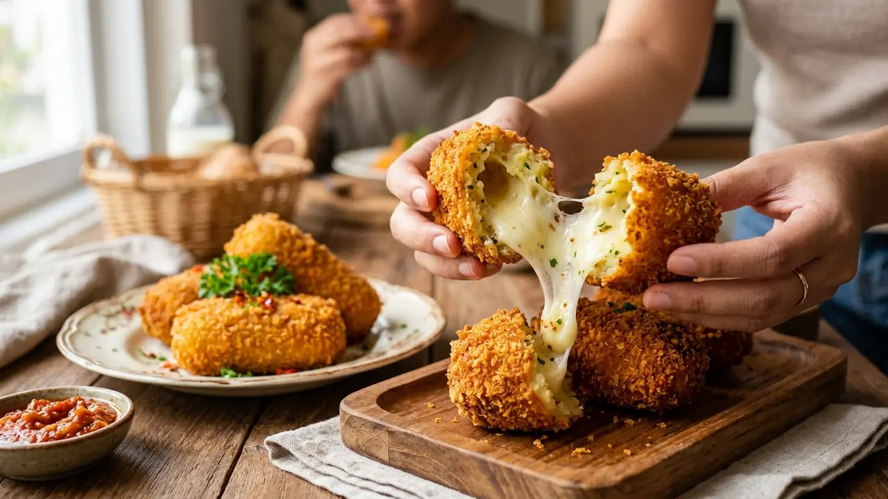 Resep Kroket Kentang Isi Mozzarella (AI Generated)