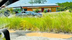 Sebelumnya, Jokowi mengatakan kunjungannya ke Lampung untuk mengecek soal jalan rusak yang viral di media sosial beberapa waktu lalu. (Foto: Laily Rachev - Biro Pers Sekretariat Presiden)