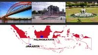 Pemerintah mengkaji pemindahan Ibu Kota pemerintahan dari Jakarta. Salah satunya ke Palangka Raya, Kalimatan Tengah. (Liputan6.com/Abdillah)
