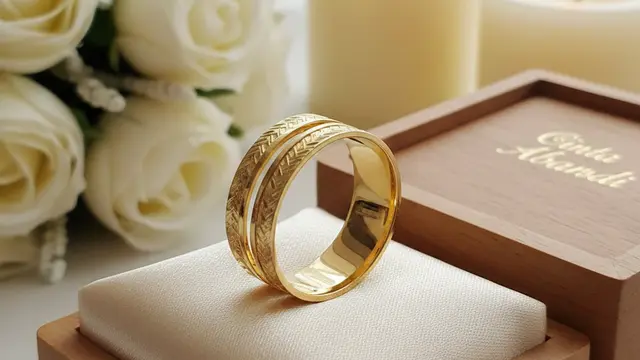 Model Cincin Nikah Belah Rotan (Foto: Gemini AI)