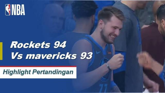Eric Gordon skor 26 saat Rockets mendapatkan kemenangan atas Mavericks, 94-93.