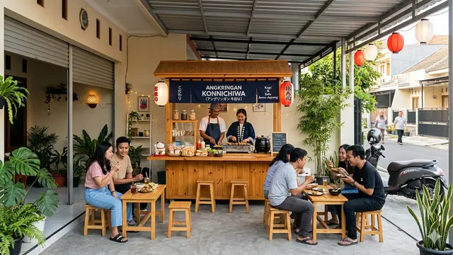 Garasi Mini Angkringan Modern (*Japanese Style Stand*)