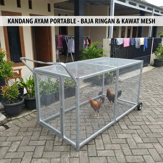 Kandang Ayam Kawat Mesh Baja Ringan (Gemini AI)