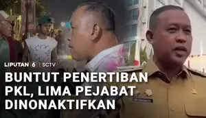 Penertiban PKL, Lima Pejabat Dinonaktifkan