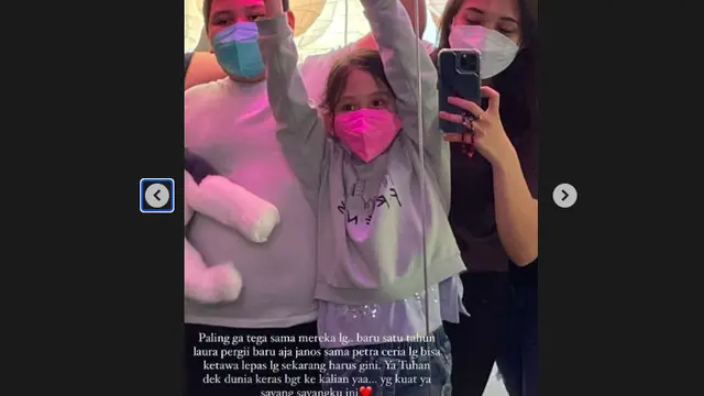 Ayah Mendiang Laura Anna Meninggal Dunia, Greta Irene Pikirkan Kedua Adiknya yang Masih Kecil: Dunia Keras Banget ke Kalian Ya