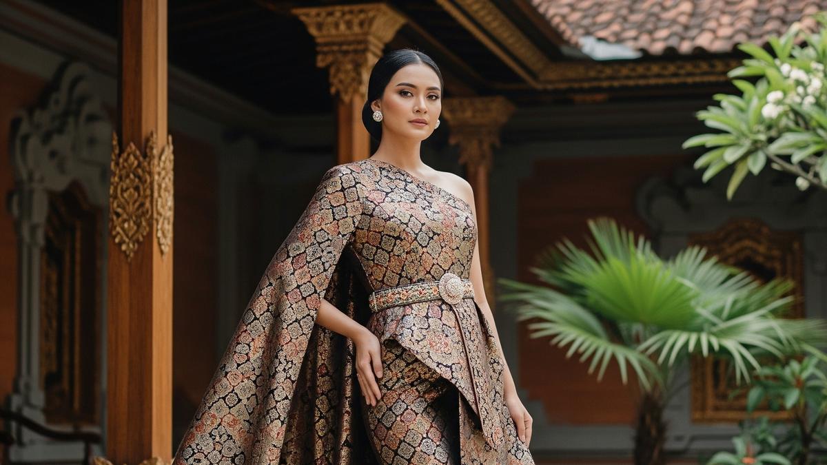 7 Model Long Dress Brokat Cape Elegan 2025, Anggun di Setiap Acara Formal