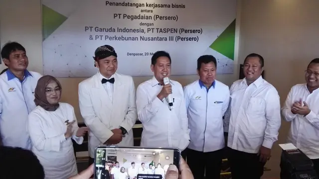 PT Pegadaian (Persero) menjalin kerja sama dengan tiga perusahaan BUMN.