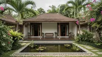 5 Model Rumah Minimalis Desa dengan Kolam Ikan Kecil di Depan Rumah yang Sejuk