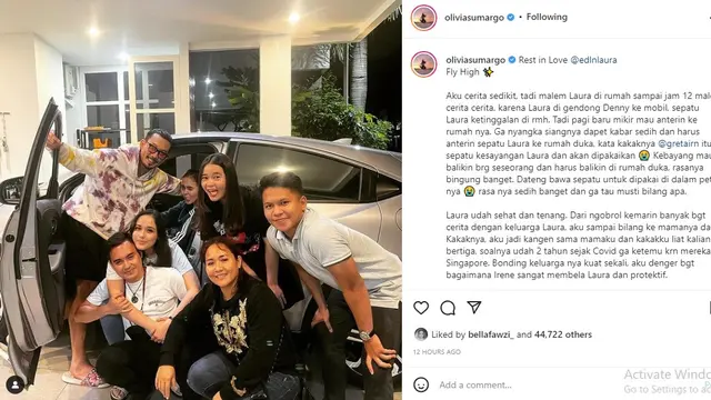 Laura Anna - Denny Sumargo (Foto: Instagram/@oliviasumargo)