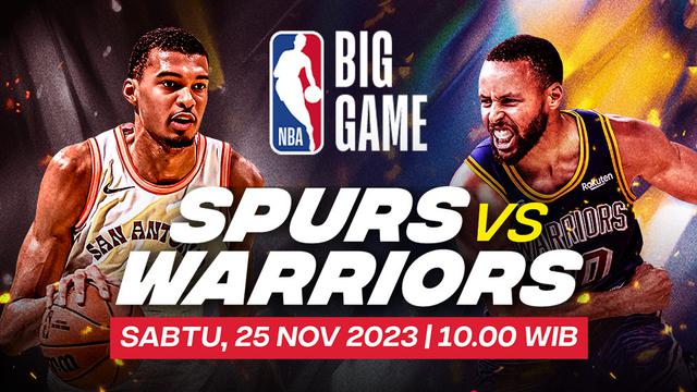 Jadwal Live Streaming NBA San Antonio Spurs vs Golden State Warriors di Vidio