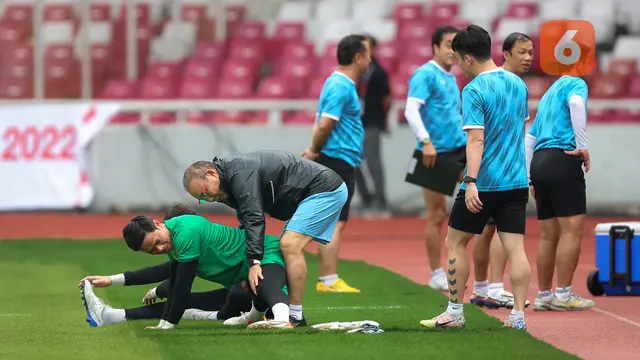 Foto: Ragam Polah dan Ekspresi Unik Park Hang-seo saat Latihan Resmi Jelang Semifinal Piala AFF 2022 Antara Timnas Indonesia Vs Vietnam