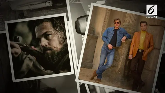 Leonardo DiCaprio membocorkan foto di balik penggarapan film terbarunya. Dalam film tersebut ia berduet dengan Brad Pitt.