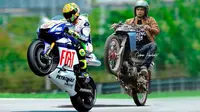 Parodi Ajang MotoGP di Kebun (sumber: Brilio.net)