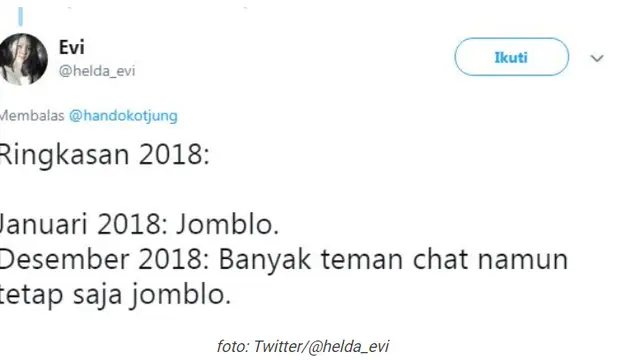 6 Cuitan Lucu Ringkasan 2018, Bikin Senyum Kecut