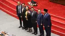 Letjen TNI (Purn) Muhammad Herindra (keempat kiri) akan menggantikan posisi Jenderal Polisi (Purn) Budi Gunawan sebagai Kepala BIN. (merdeka.com/Arie Basuki)