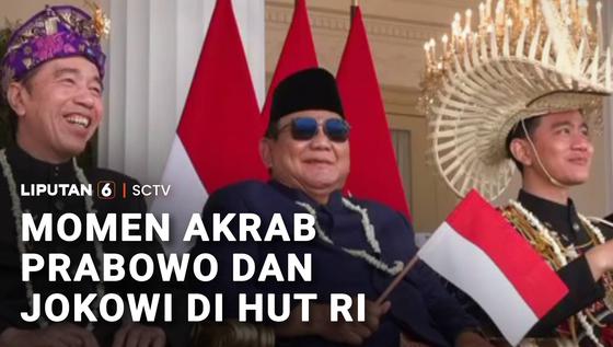 Intip Momen Prabowo Diapit Jokowi dan Gibran saat Upacara HUT RI di Istana