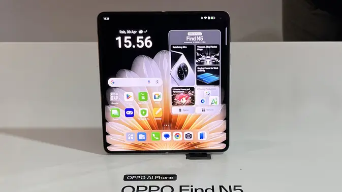 Oppo Find N5 resmi meluncur untuk pasar Indonesia. (Liputan6.com/Dinda Ariyani)