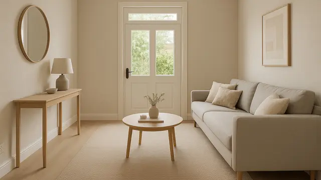 7 Desain Ruang Tamu 3x4 Pintu Tengah, Solusi Estetik untuk Rumah Minimalis