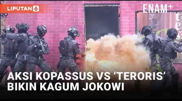 Simulasi Penanganan Serangan Teroris oleh Kopassus Sukses Sihir Jokowi