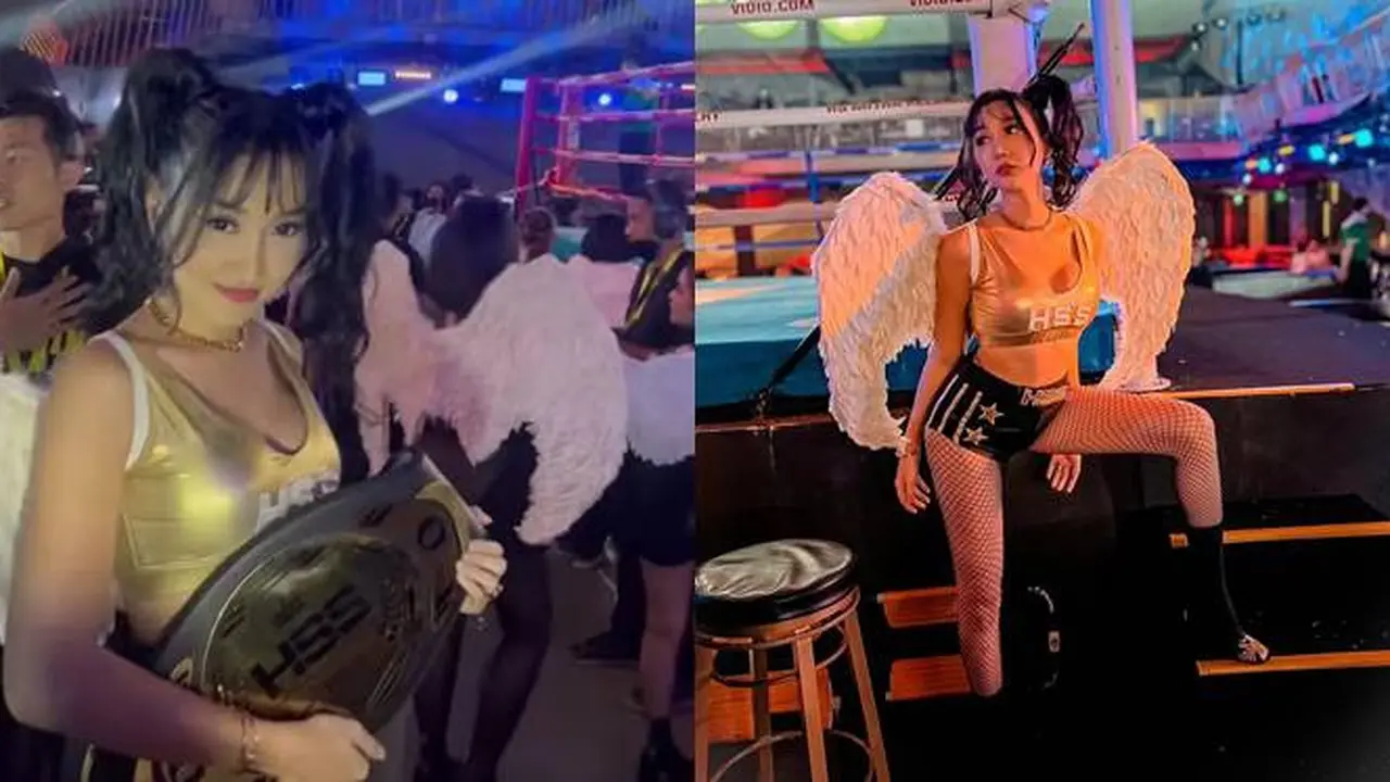 6 Gaya Lucinta Luna Jadi Ring Girl Dalam Pertandingan Tinju Seleb Ini Jadi Sorotan