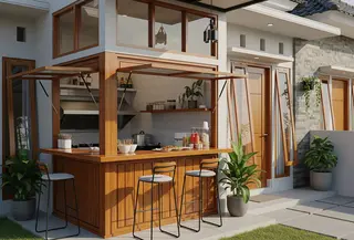 Desain Warung di Rumah yang Hemat Listrik dan Efisien (Sumber: gemini.com)