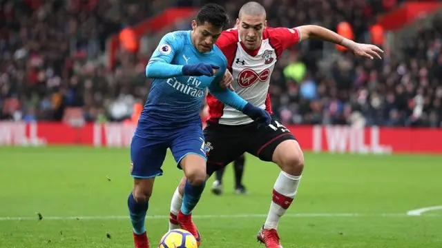 Jalannya pertandingan Southampton vs Arsenal