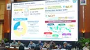Dan, Pendapatan Negara Bukan Pajak (PNBP) justru melampaui target dengan realisasi Rp534,1 triliun atau 104,0% dari pagu yang ditetapkan. Tampak dalam foto, Menteri Keuangan (Menkeu) Purbaya Yudhi Sadewa (kedua kiri) saat memberi keterangan dalam Konferensi Pers APBN Kita, di Kantor Kementerian Keuangan, Jakarta, Kamis (8/1/2026). (merdeka.com/magang/Rendi Saputra)