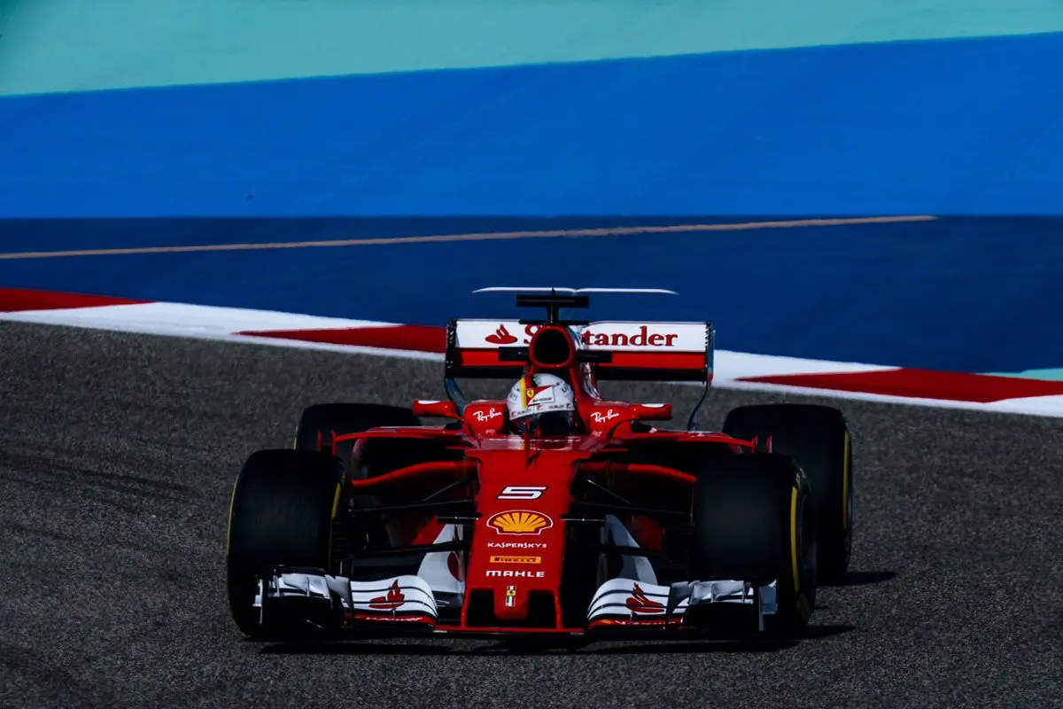 Pembalap Ferrari Sebastian Vettel (Twitter Ferrari)