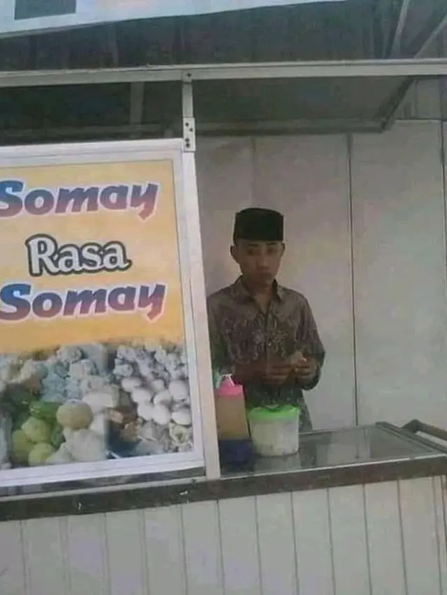6 Tulisan Lucu di Tempat Jualan Siomay dan Batagor, Pembeli Tepuk Jidat