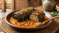 Resep Buntil Daun Singkong Isi Tempe Pedas Gurih