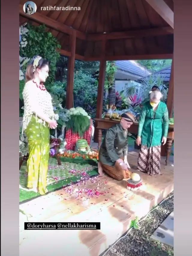 7 Momen Prosesi Tingkeban Nella Kharisma, Menawan dengan Balutan Adat Jawa