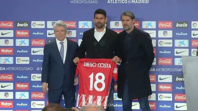 VIDEO: Diego Costa Resmi Kembali ke Atletico Madrid