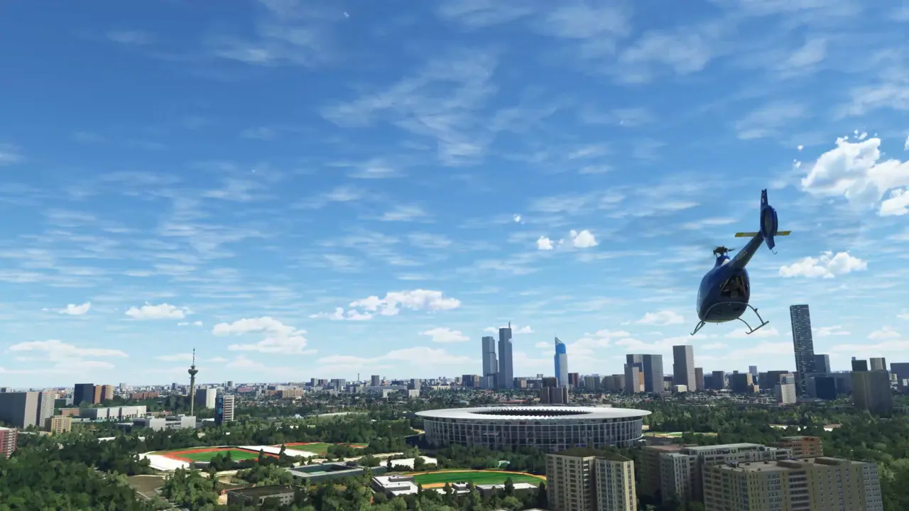 Stadion GBK Jakarta di Microsoft Flight Simulator (Microsoft Flight Simulator)