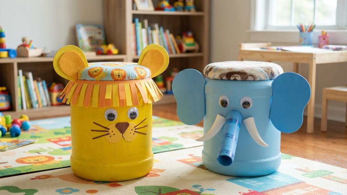 6 Inspirasi Dekorasi Kursi dari Galon Bekas yang Unik, Fungsional, dan Mudah Dibuat