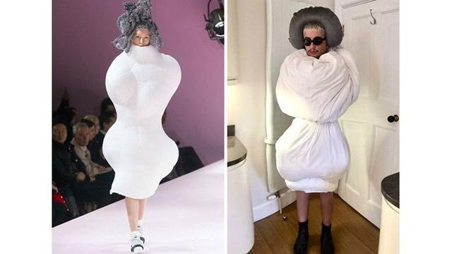 7 Aksi Warga Lakukan Cosplay Low Budget saat 'Di Rumah Aja' Ini Bikin Senyum Geli