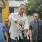 Pj Gubernur DKI Jakarta Heru Budi Hartono bersama Asosiasi Penyelenggara Jaringan Telekomunikasi mengecek kabel operator yang ada di Ibu Kota. (Foto: Winda Nelfira/Liputan6.com).