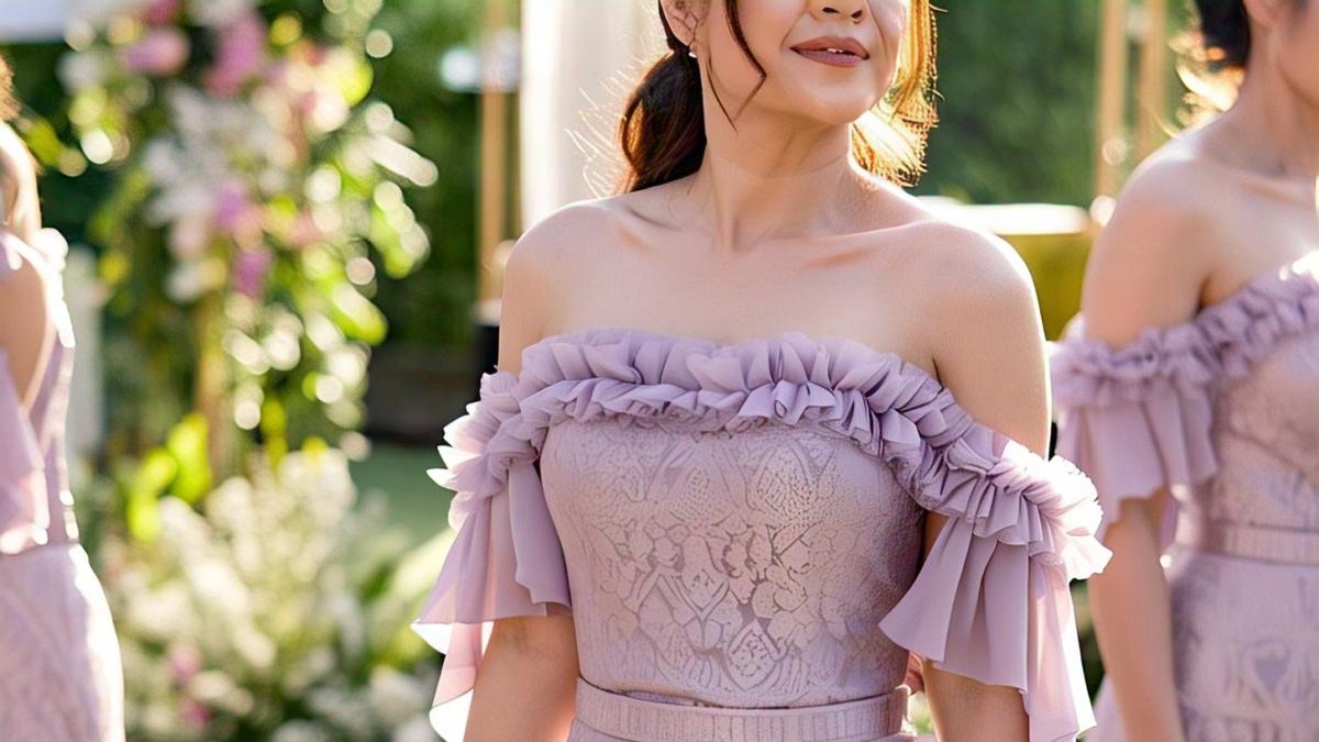 7 Model Baju Bridesmaid Brokat Sedikit 2025: Tampil Feminin dan Elegan