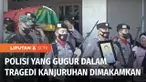 Isak tangis mewarnai prosesi pemakaman seorang anggota Polres Tulungagung yang menjadi korban tragedi Stadion Kanjuruhan Malang. Korban dimakamkan secara kedinasan dan mendapat penghargaan kenaikan pangkat satu tingkat lebih tinggi.