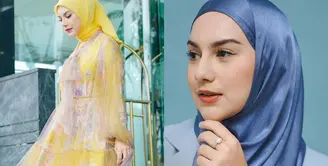 Lihat di sini beberapa potret OOTD hijab berwarna pastel dari Irish Bella.