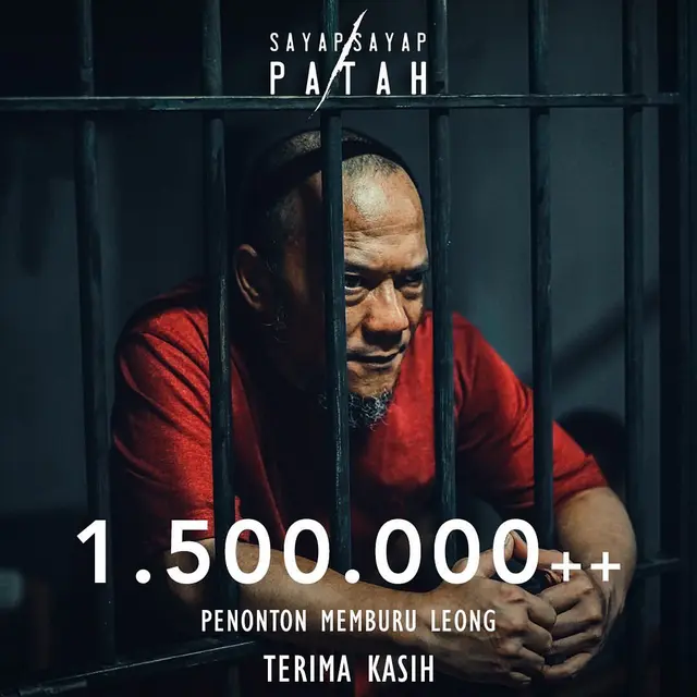 Infografis Sayap-sayap Patah raih 1,5 juta penonton lebih. (Foto: Dok. Instagram @sayapsayappatahfilm)